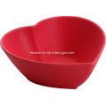 Bamboo fiber heart-shaped dishes sets and dinner bowl
